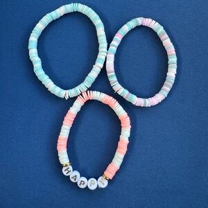Colorful Beaded Bracelets Set of 3